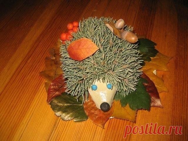 Поделки из природного материала, делаем с детишками