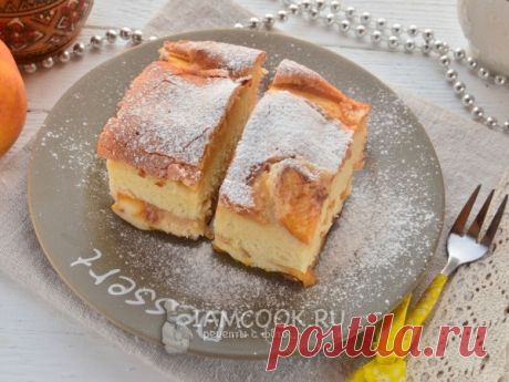 Шарлотка с нектаринами — рецепт с фото Невероятно вкусный, нежный и сочный десерт, который сможет приготовить даже начинающий кулинар.