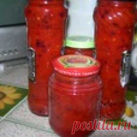 Аджика с черносливом без варки Кулинарный рецепт
