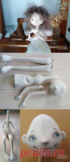 Клуб любителей шитья Сезон - сайт, где Вы можете узнать все о шитье - Текстильная кукла на проволочном каркасе  выкройка в трех вариантах