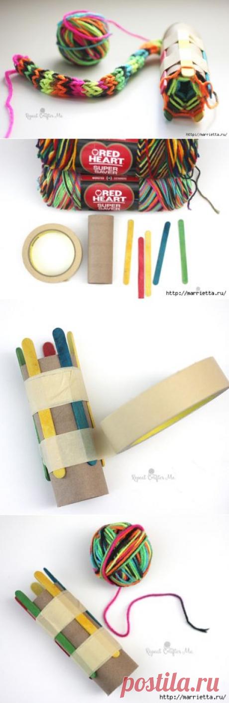 Устройство для плетения шнура своими руками.