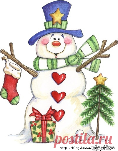 СНЕГОВИКИ. КРАСИВЫЕ РИСУНКИ.
