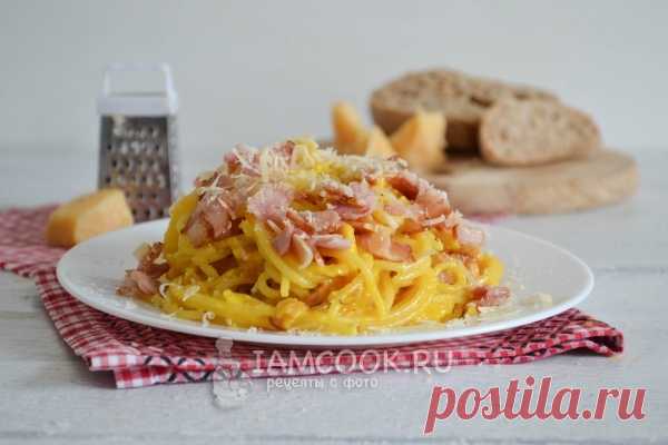 Спагетти карбонара со сливками (классический рецепт)