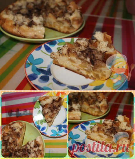 Шарлотка из батона с яблоками — и никакой возни с тестом