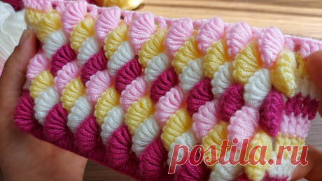 SUPER EASY CROCHET KNİTTİNG - Tığ İşi Çok Güzel Örgü Modeli 😍 #knitting #crochet