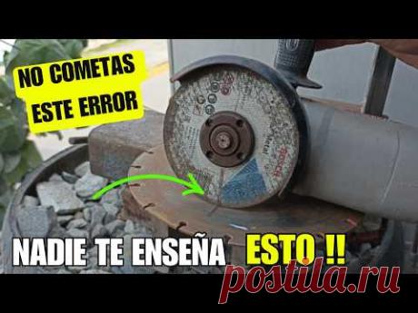 5 errores comunes al cortar metal con amoladora ¡Evítalos!