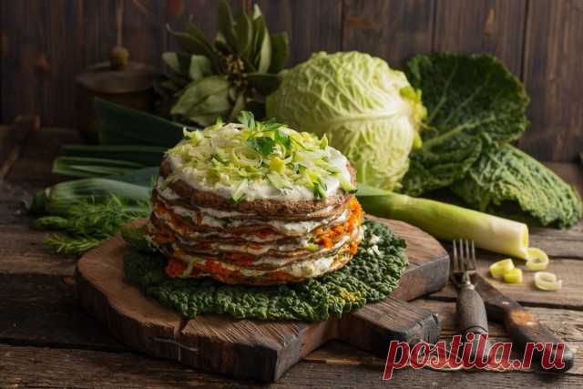 Нежный закусочный торт из куриной печени. Пошаговый рецепт с фото — Ботаничка.ru