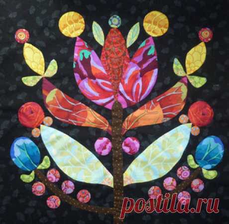 Аппликация Lollypop trees - цветы или деревья?