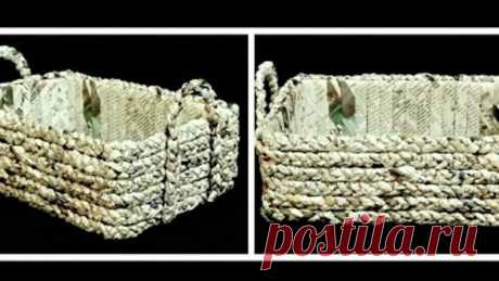 How to make a newspaper basket