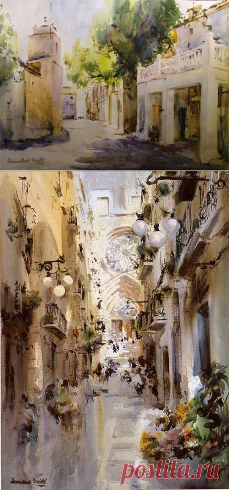 Испанский акварелист Laurentino Marti