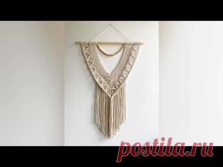 Tutorial Macrame Wall Hanging NEW 2021 - YouTube