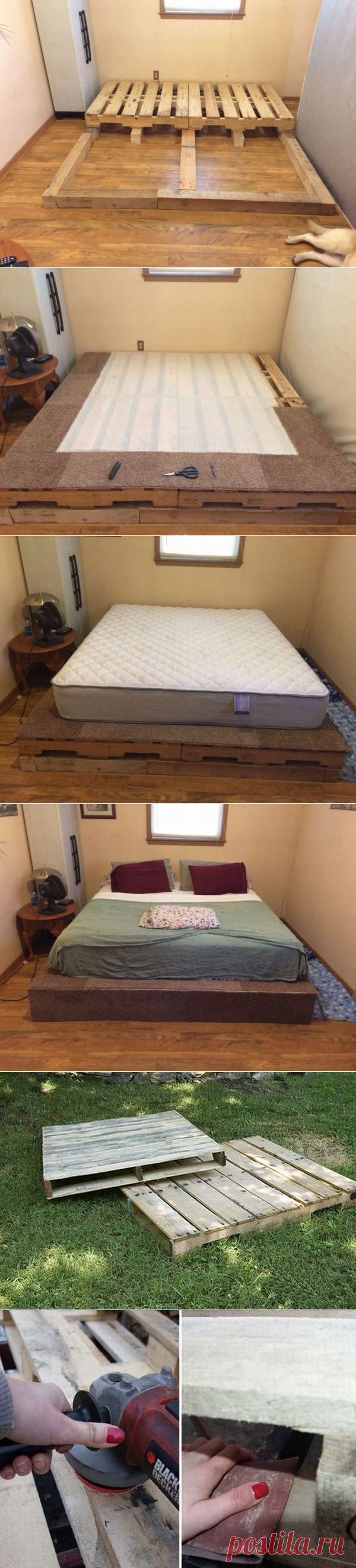 Кровати из поддонов