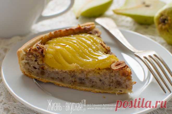 Тарт Бурдалу с грушами в сиропе с шафраном и ванилью — Фактор Вкуса