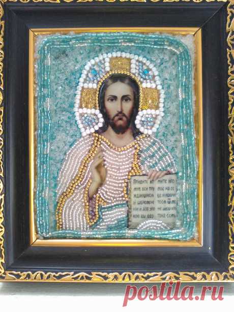EL SEÑOR DE LOS EJERCITOS
Imagen decorada en chaquiras y cristales