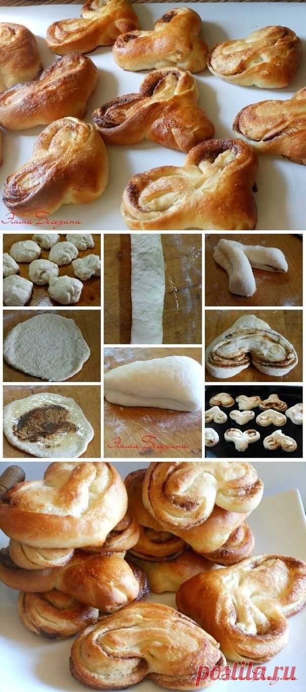 Как приготовить плюшки с сахаром и корицей - рецепт, ингридиенты и фотографии