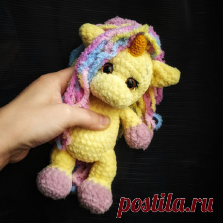 Крошка Единорожка амигуруми. Схемы и описания для вязания игрушек крючком! Бесплатный мастер-класс от Марии Крушельницкой по вязанию крошки единорожки крючком. Высота вязаной игрушки примерно 18 см. Для изготовления такого ед…