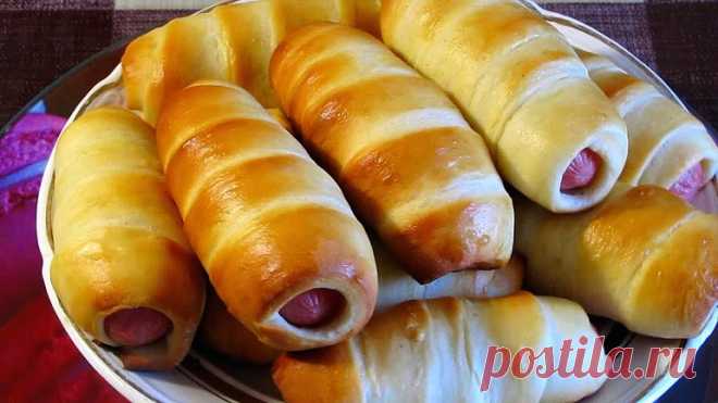 Сосиски в тесте (домашнем): очень вкусно и довольно просто!