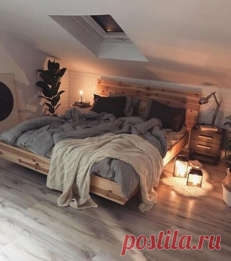Романтика! Спальня в мансарде!