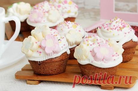 Шоколадные капкейки, рецепт с фото.