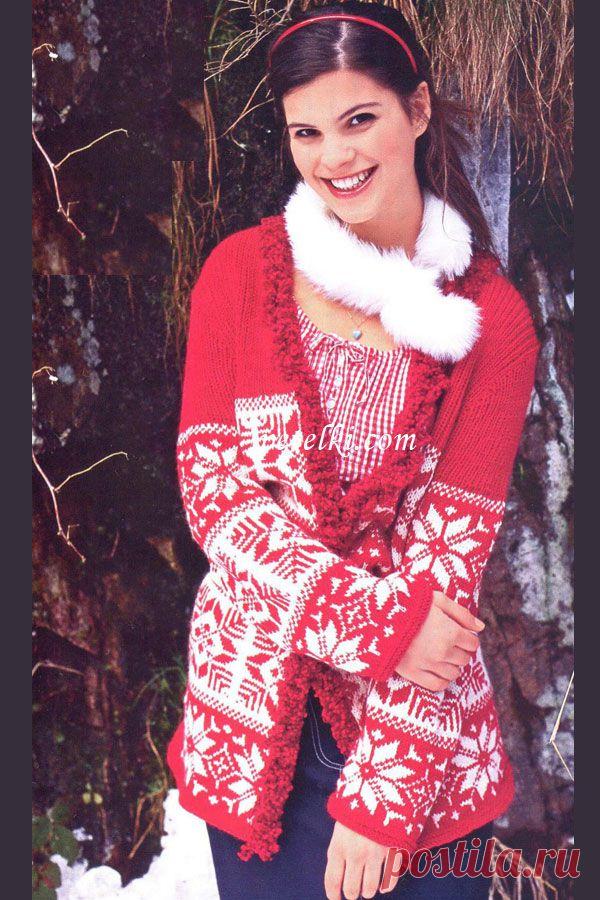 Жакет с норвежскими узорами