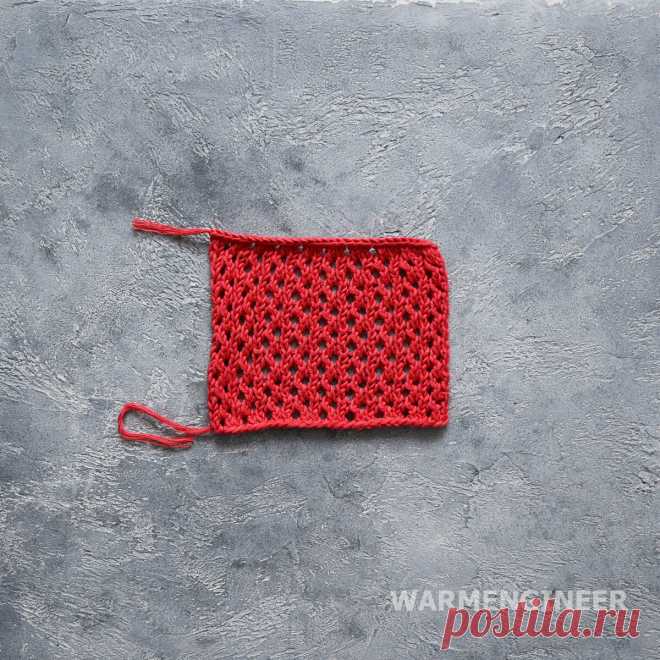 Топ из хлопка, придуманный по ходу вязания. Показываю узоры, описываю очередность вязания | WarmEngineer | Яндекс Дзен