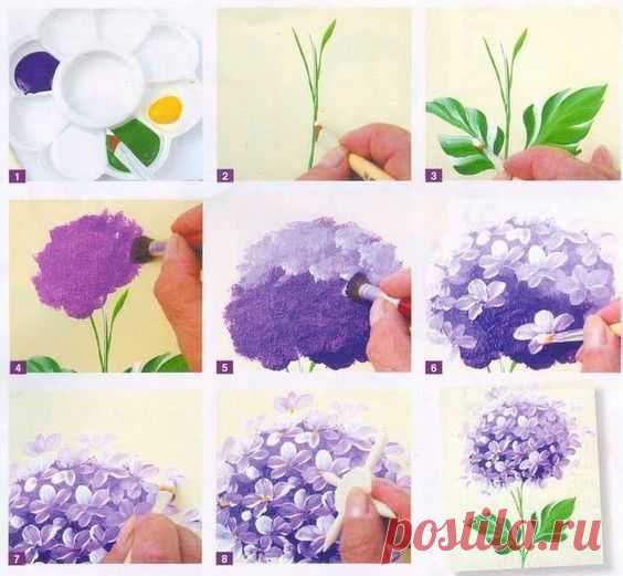 Рисование цветов поэтапно — Сделай сам, идеи для творчества - DIY Ideas