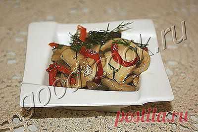 (расчёт калорийности рецепта) - пряная закуска из шампиньонов с болгарским перцем. Кулинарная книга рецептов. Салаты, выпечка.