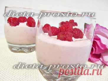 Творожное суфле: рецепт с желатином и малиной