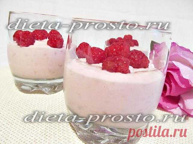 Творожное суфле: рецепт с желатином и малиной