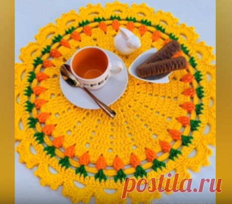 салфетка с морковками