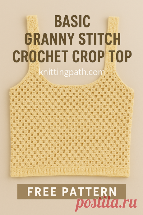 Basic Granny Stitch Crochet Crop Top
