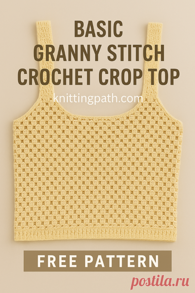 Basic Granny Stitch Crochet Crop Top