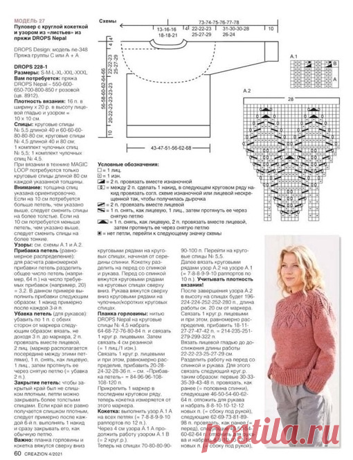 3 джемпера спицами на осень схема + описание | Копилка узоров (Вязание спицами) | Дзен