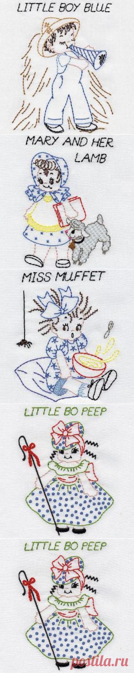 NURSERY RHYMES - Aunt Marthas Machine Embroidery | OregonPatchWorks
