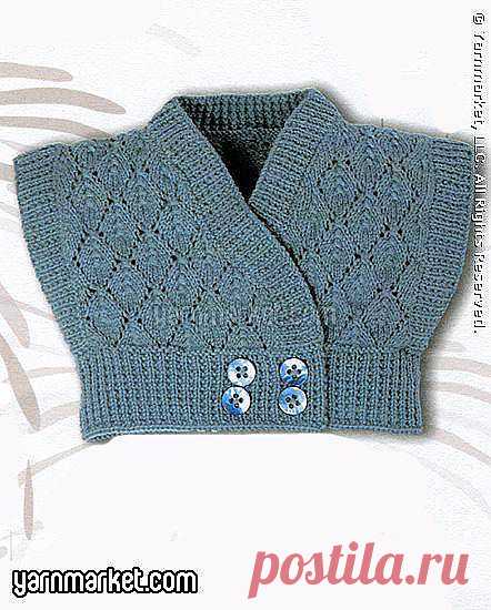 Болеро для малышки-Baby Blatt Wrap Around Top.
