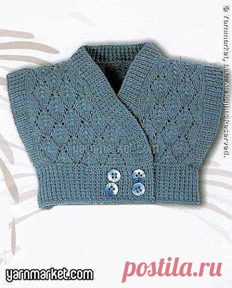 Болеро для малышки-Baby Blatt Wrap Around Top.