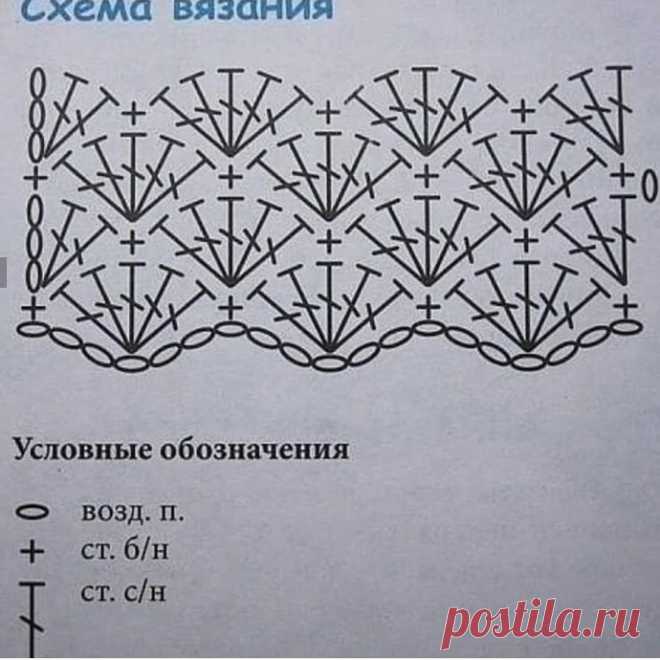 Узор для детского пледа крючком