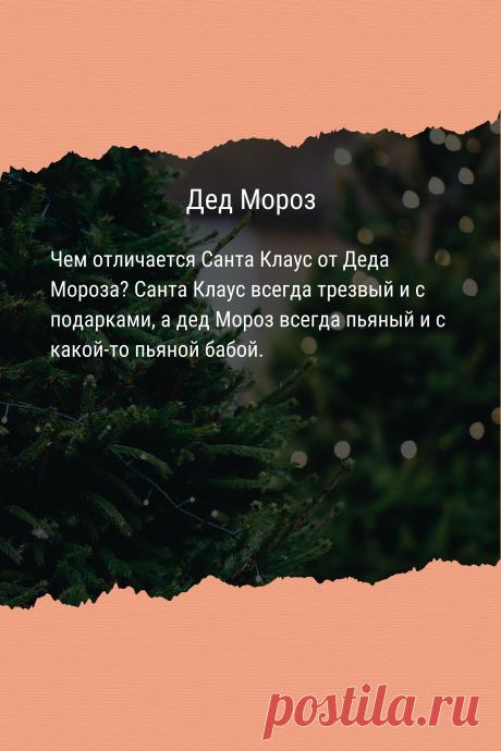 Цитата про «Деда Мороза» — Чем отличается Санта Клаус от Деда Мороза? Санта…