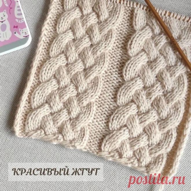 Вязание спицами. Эффектный узор спицами