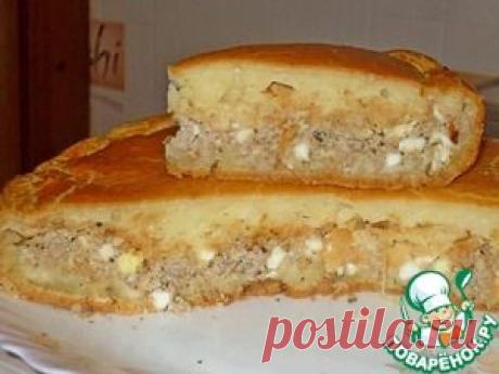 Пирог с мясом и капустой - кулинарный рецепт
