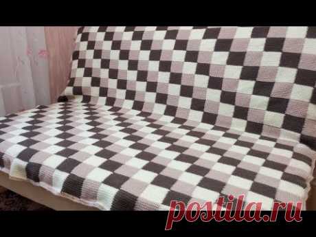 красивый ПЛЕД крючком / Crochet Plaid Blanket