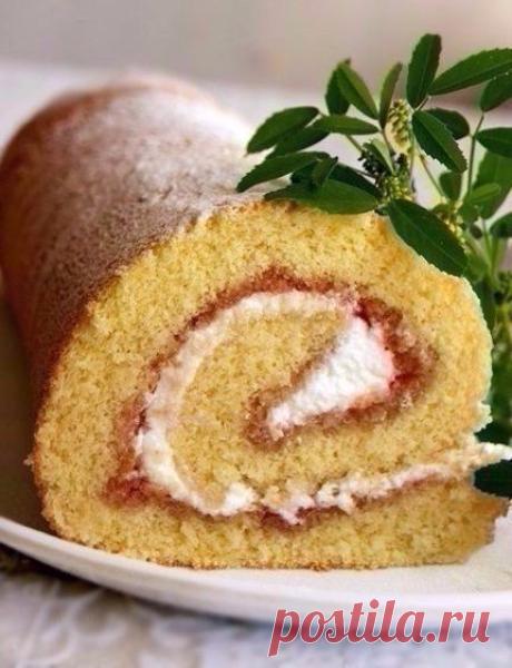 Рулет или рецепт очень удачного бисквита / Вкусные привычки