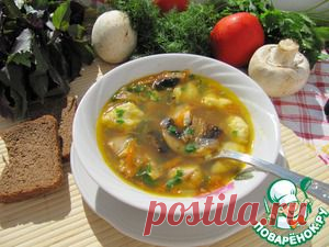 Суп гречневый с грибами и картофельными клецками - кулинарный рецепт