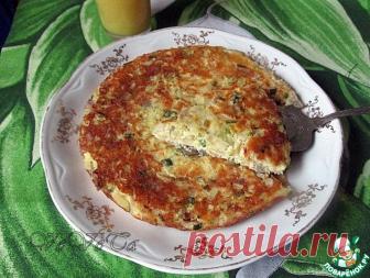 Луковый пирог на сковороде Кулинарный рецепт