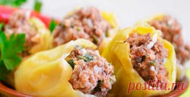 Фаршированный перец с курицей и изюмом | Кулинарный портал