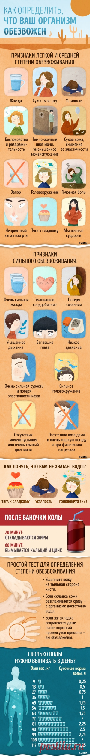 Верные признаки того, что вашему организму не хватает воды