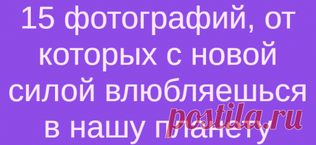 15 фотографий, от которых с новой силой влюбляешься в нашу планету
Очень часто в городской суете мы забываем о великолепии нашей природы. А ведь на Земле столько восхитительных мест, которые стоит увидеть хоть одним глазком. Мы собрали для вас удивительные фотографии природы, посмотрев которые вы точно захотите собрать чемодан и отправиться в путешествие. Пустыня Белых Песков, штат Нью-Мексико, США Пещеры Бату, Малайзия Синие цветы в Хитатинака, […]
Читай дальше на сайте. Жми подробнее ➡