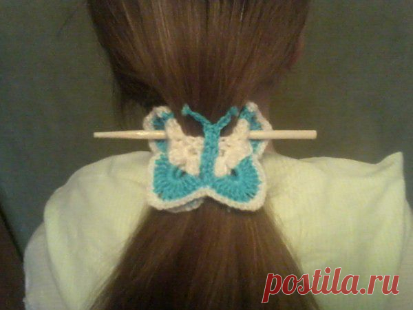 бабочки крючком