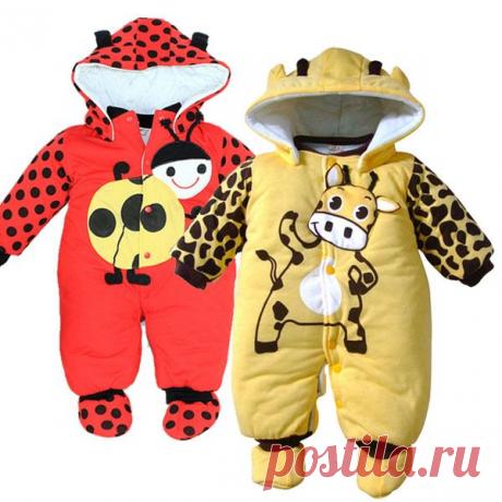 romper suit Picture - More Detailed Picture about High quality Cartoon Cotton Thick warm Infant Jumpsuit Winter Clothing Baby Romper Picture in Rompers from Thumbs up happy Store | Aliexpress.com | Alibaba Group