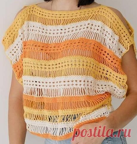 Схема узора для ажурной кофточки.
А еще таким узором можно связать легкий палантин 

Если вы сохранили пост в закладки, поставьте "+" или смайлик в комментариях, чтобы мы знали, что вам интересна такая тема.